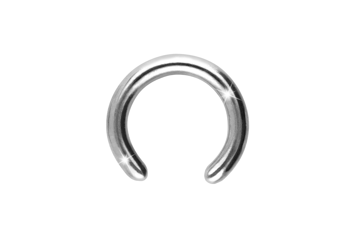 Titan Klemmkugelring Piercing ohne Kugel